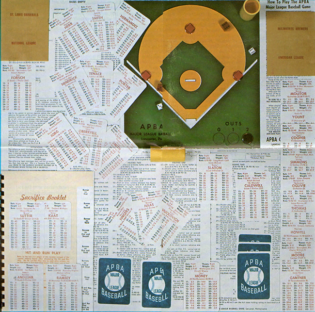 apba 1924 baseball lineup sheets