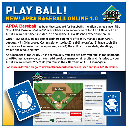 house rules for apba baseball